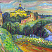 Вид на Спасо-Суморин монастырь в Тотьме. 2006. Холст, масло. 95х120